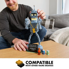 Brickcraft Futurama Bender 396-piece kit compatible with major brick brands.