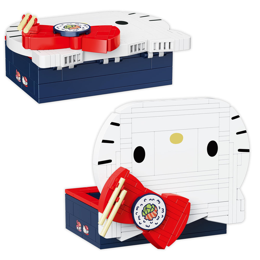 Brickcraft Hello Kitty figures provide decorative display and imaginative play