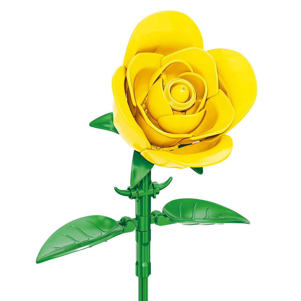 Brickcraft rose stem with adjustable angle for arrangement