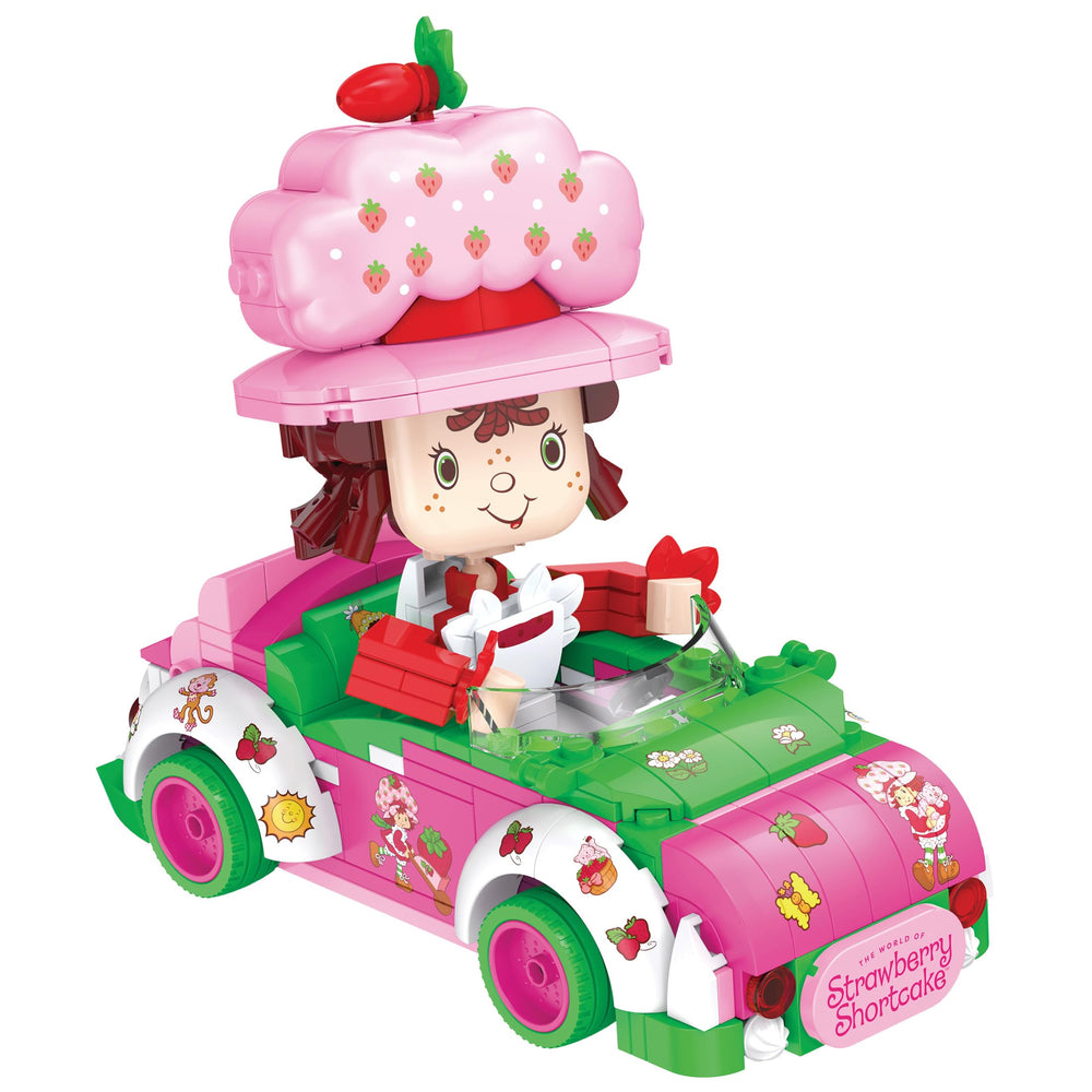 BrickCraft Berry Cruiser shows pink and green design for nostalgic display.