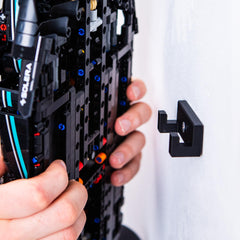 Brickify 3D-printed mount provides a strong, dependable hook for displays.