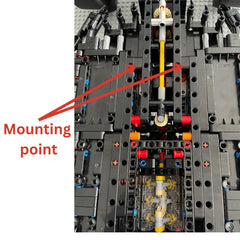 Brickify mount enhances motorsport display by highlighting intricate details.