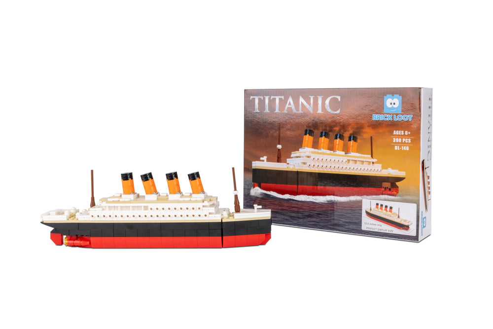 Brick Loot Titanic collection detail emphasizes historical intrigue through hands-on crafting.