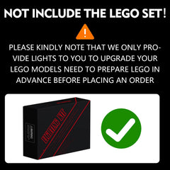 Brickshining LED lighting kit 75304 USB connection powers the display safely.