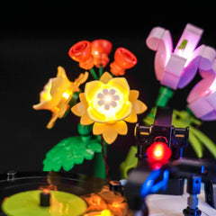 Battery-powered Brickshining LED kit for flexible placement