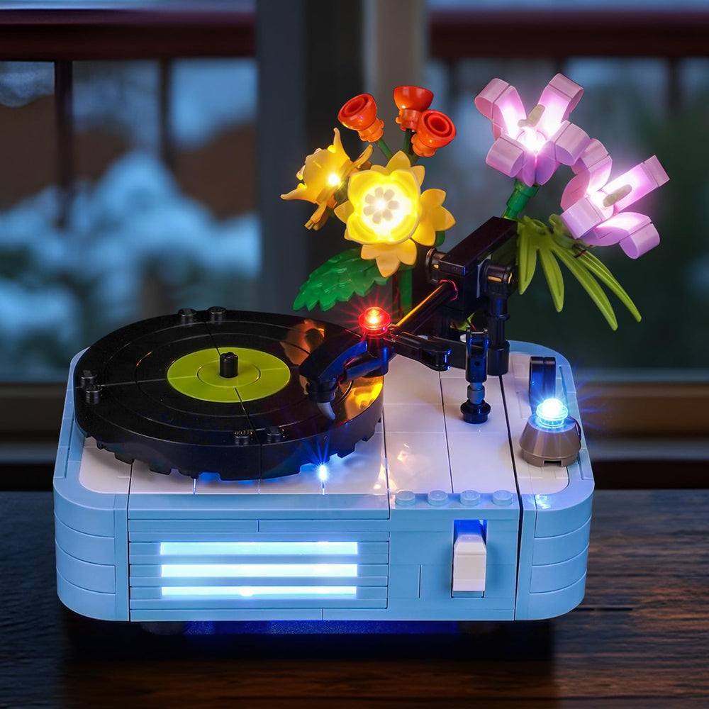 Brickshining LED lighting kit for 31172 Record Player with Flowers brightens the display