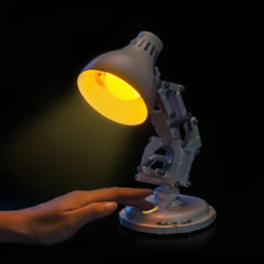 Close-up glow from Brickshining Luxo Jr. lighting shows even illumination and accents.