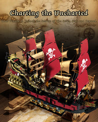 BrickTribe Queen Anne's Revenge stand display keeps the model upright