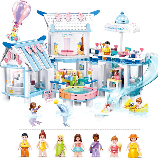 BrickTribe Summer House exterior scene invites imaginative play and storytelling.