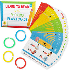 Bright Seed Phonics Flash Cards cover with vibrant artwork to spark reading interest.