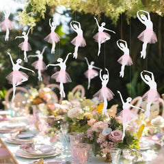 BrightRow pink-tulle ballet decor ideal for baby showers and celebrations