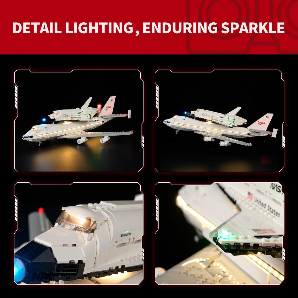 BRIKSMAX 2.0 light kit color effects add dynamic LED lighting.