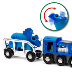 BRIO 36111 Special Edition Train on track showcasing smooth rolling action.