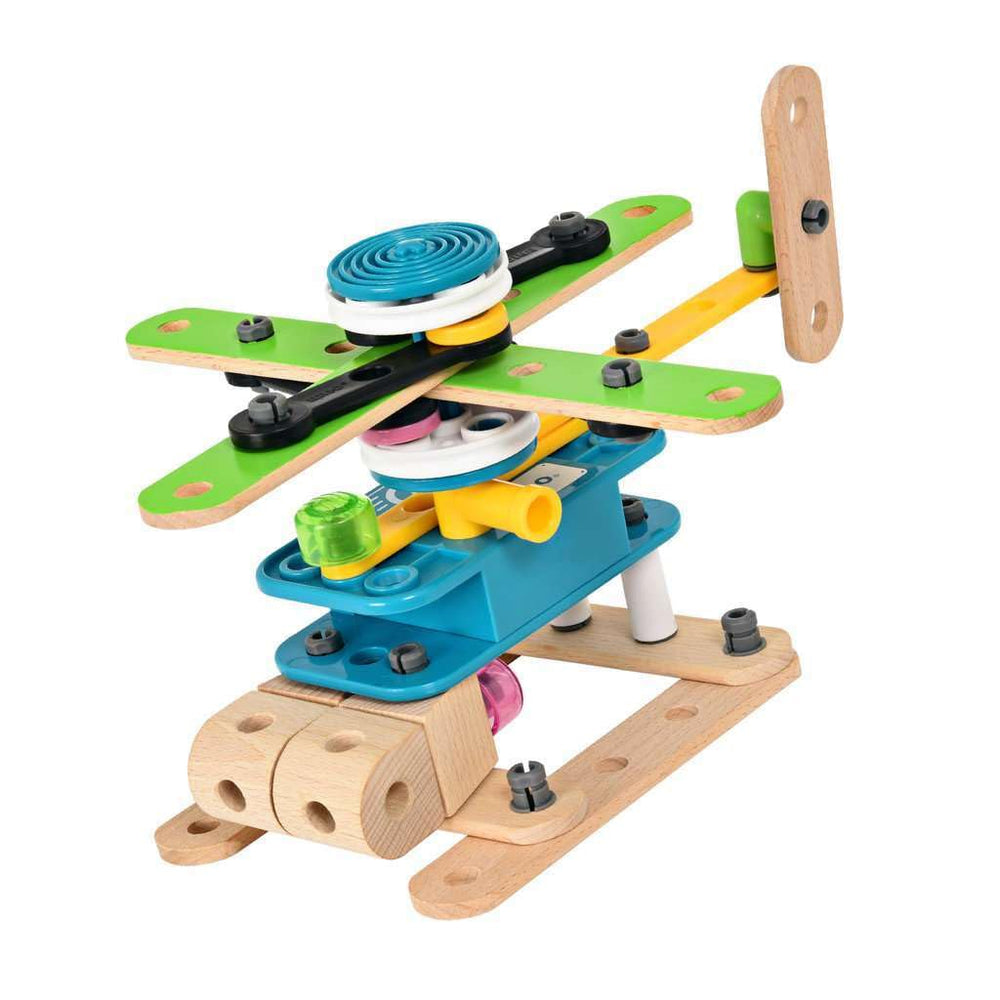 BRIO Builder 34591 wood and plastic pieces combine durability with flexible design options
