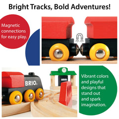 BRIO Classic Figure 8 set trees enhance scenic railway adventures
