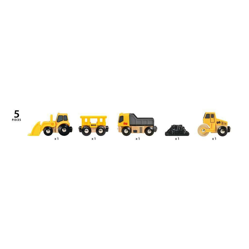 BRIO Christmas or birthday gift idea featuring construction vehicles for kids.