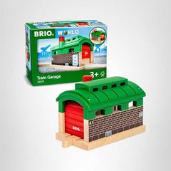 Creative play with the Brio Train Garage inspires storytelling.