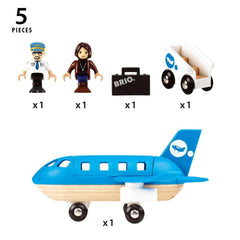BRIO World 33306 front-view of the airplane with bright, kid-friendly accents