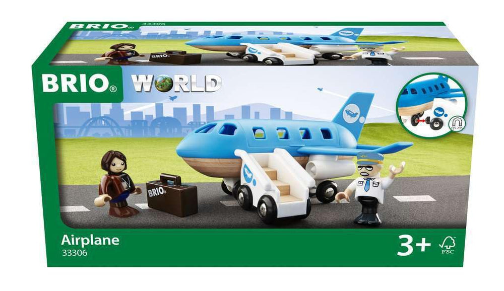 BRIO World 33306 complete set arranged with compatible BRIO railway components