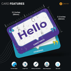 Briston Japanese flash cards durable glossy cardstock for long lasting use