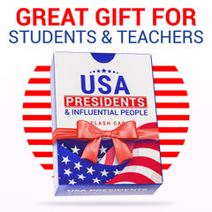 Briston USA Presidents flash cards compact storage box for portability