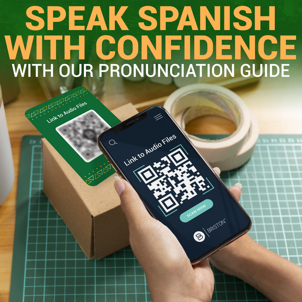 Briston compact travel set for on-the-go Spanish practice.