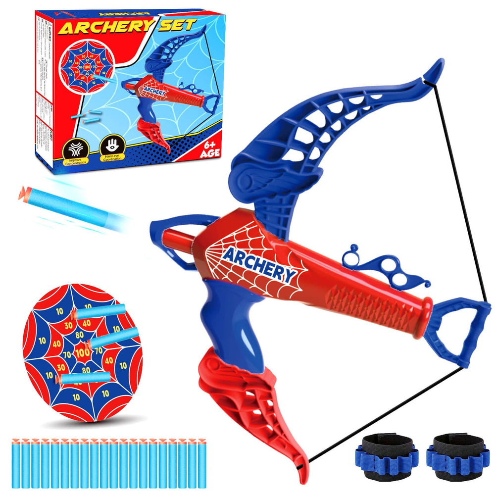 Britik bow and arrow kids spider archery set for safe indoor play