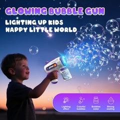 Britik bubble guns feature leak-proof design to protect clothes and surfaces.
