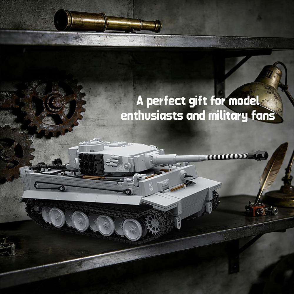 BrixVibe Tiger Heavy Tank S04 piece-count 1544 denotes a satisfying build challenge.