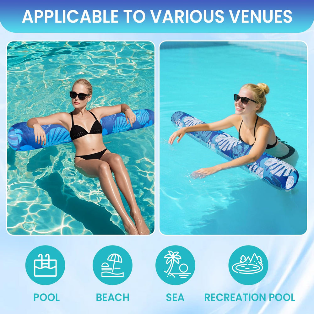 Brmoka pool noodles with high-density buoyancy core for reliable floating support.