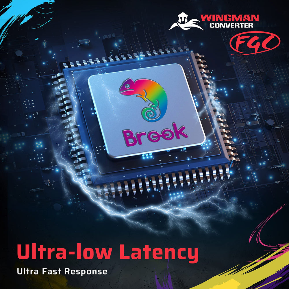 Brook Wingman FGC includes a straightforward wired USB connection for reliability.