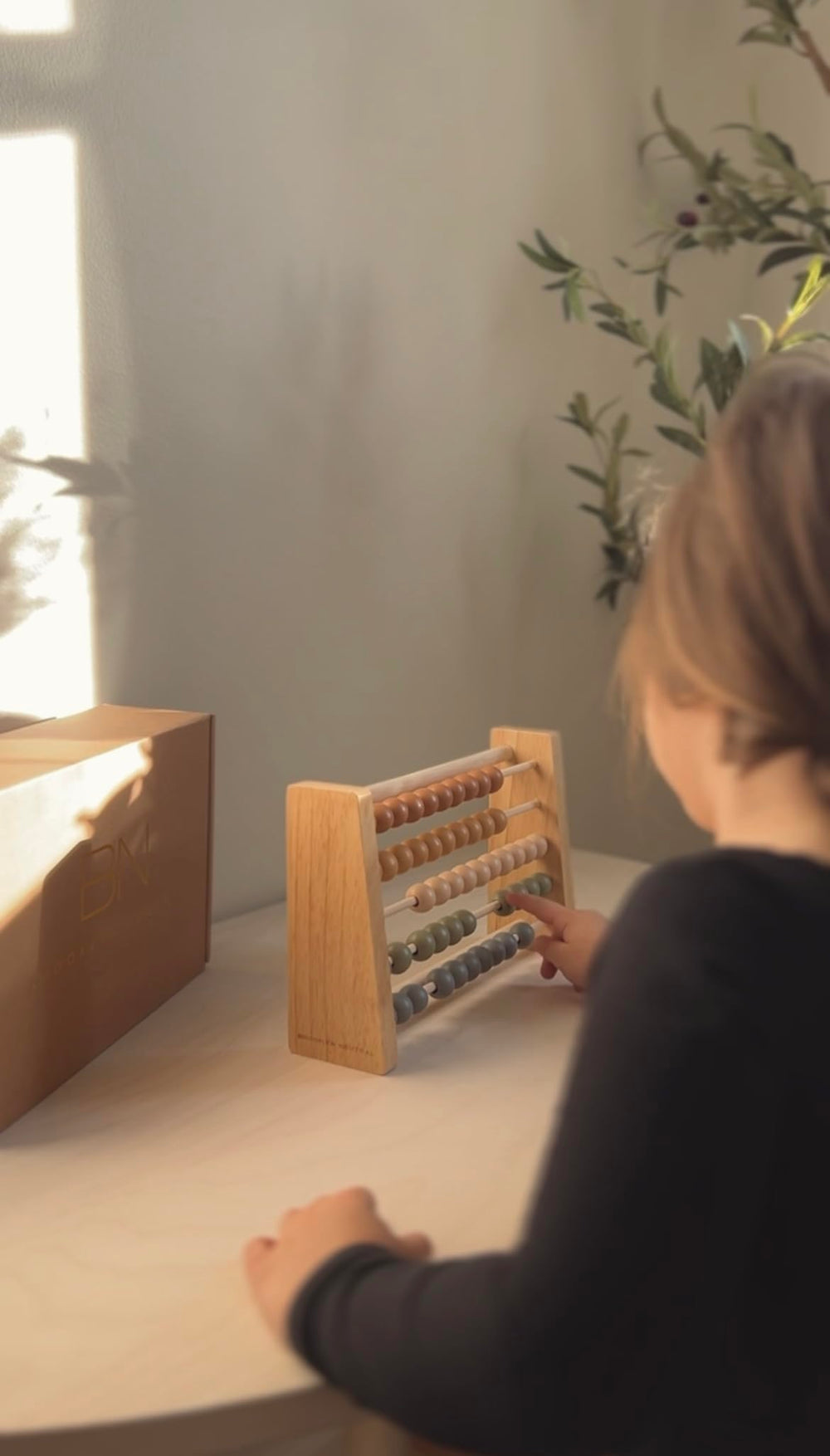 Brooklyn Neutral Boho Abacus boho rainbow pattern inspires visual exploration and pattern recognition