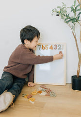 Brooklyn Neutral magnetic numbers create tidy classroom displays and calendars.