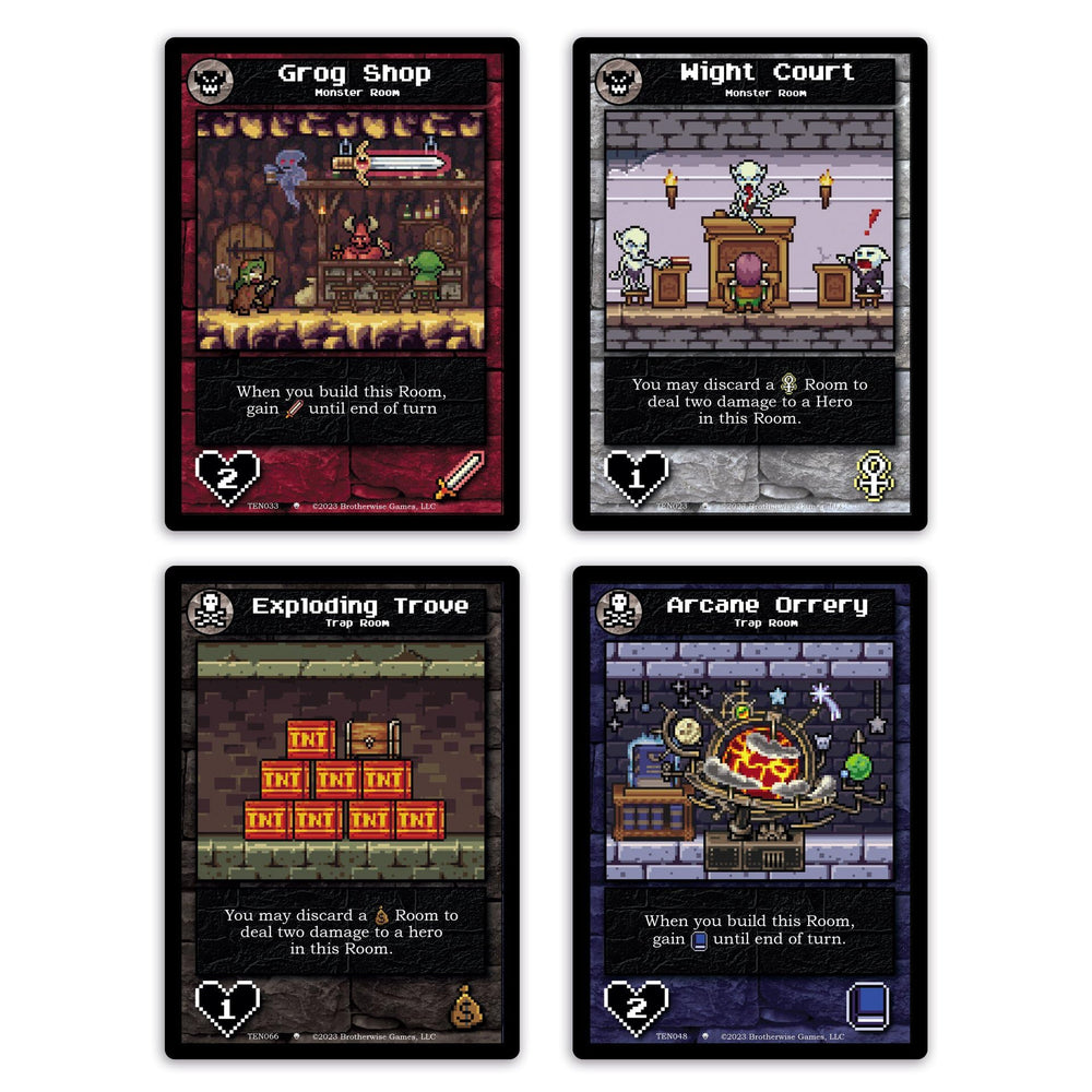 Spell cards deck shown, enabling disruption and boss boosting