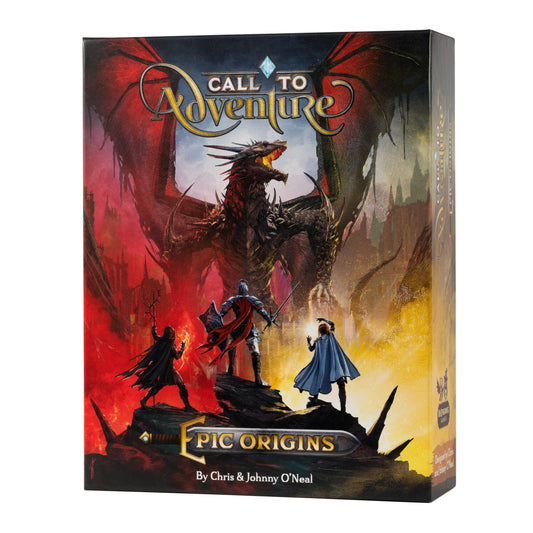 Brotherwise Games Call to Adventure: Epic Origins box front for hero setup.