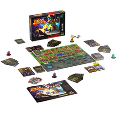 Town Board in Super Boss Monster shows locations guiding hero movement in play.