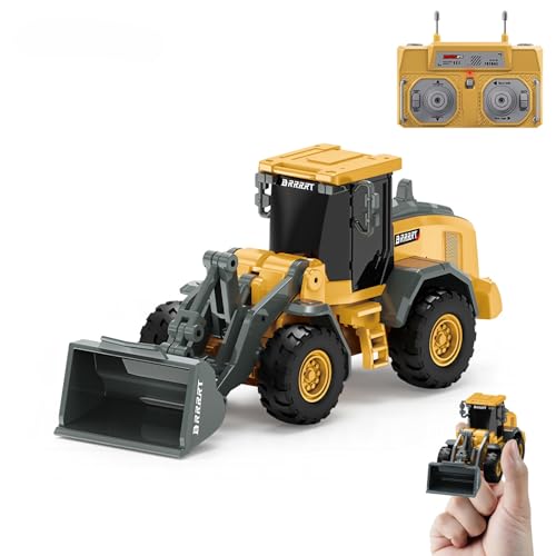 BRRRRT 1/64 RC Bulldozer palm-size design for portable play on the go