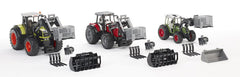 Bruder 02318 front-loader basket pallet for secure transport of small loads.