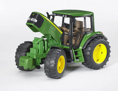 Bruder 6920 roof-opening steering rod attachment for comfortable, intuitive steering.