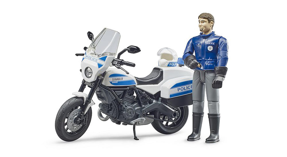 Bruder bworld police officer figure with helmet for realistic role-play scenarios