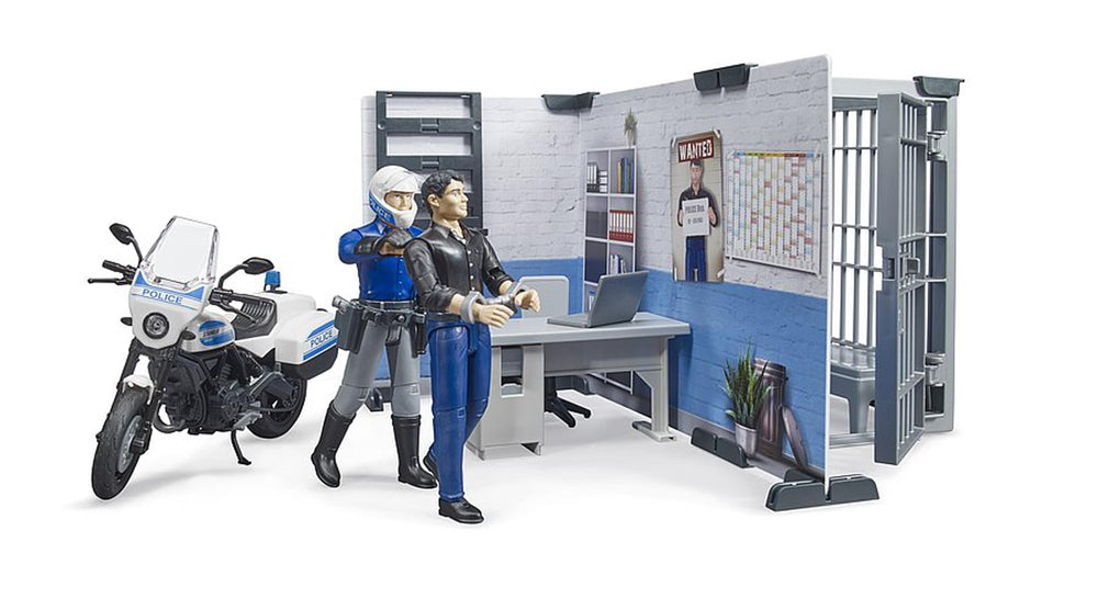 Bruder bworld wall shelving unit adding organized storage to the set