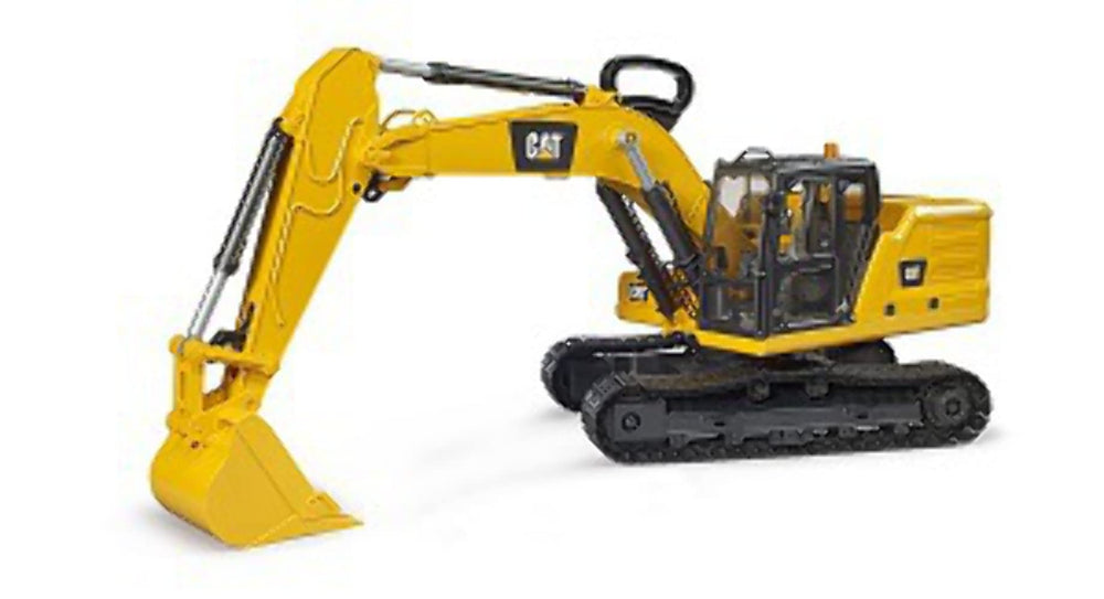 Bruder Cat Excavator 02484 front view with functional arm for realistic, durable play