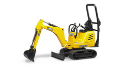 Bruder JCB 8010 CTS front view for compact realism and bworld play