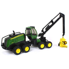 Bruder 1270G harvester moving grippers enable authentic timber harvesting scenarios