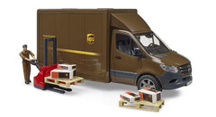 Bruder MB Sprinter UPS side door open for cargo access