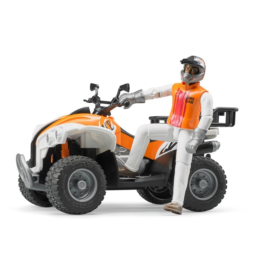 Bruder Quad with Driver cockpit detail, authentic controls and scale realism