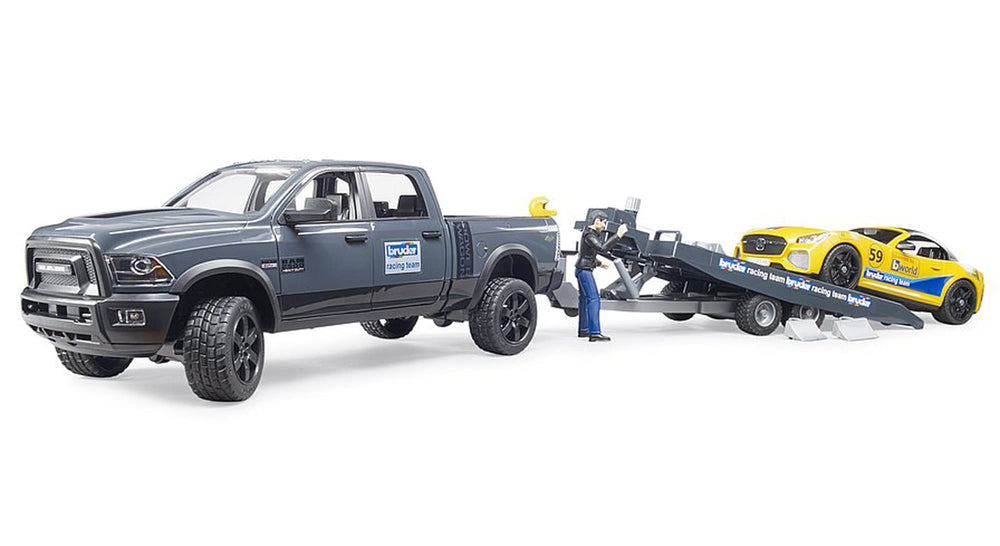 Bruder Roadster Racing Team with removable roof for action-ready play.