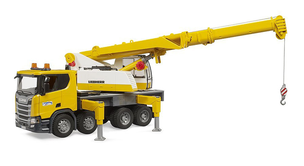 Bruder Scania Super 560R Liebherr crane truck sand weight counterweight