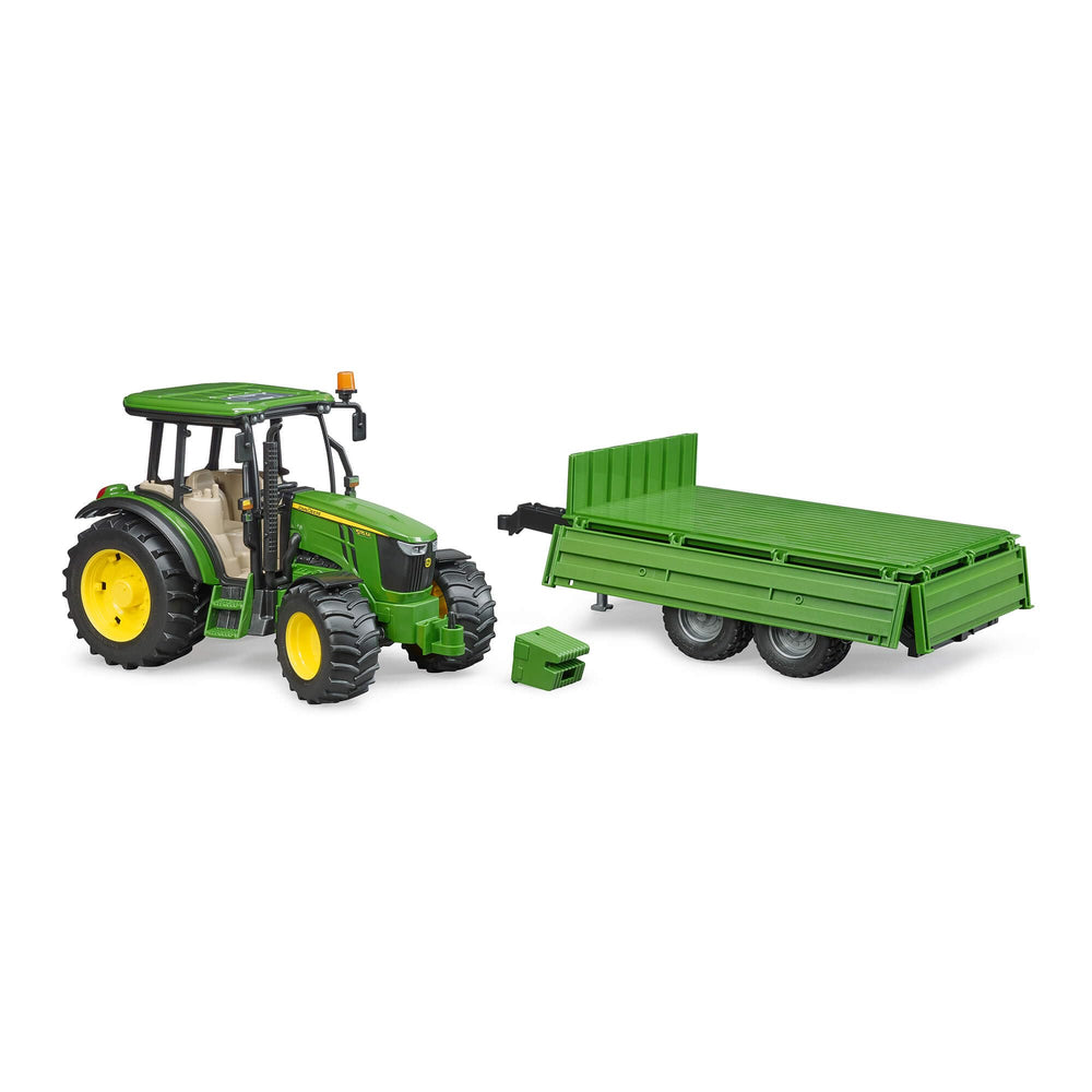 BRUDER trailer tilting platform with fold-down gates for realistic loading.