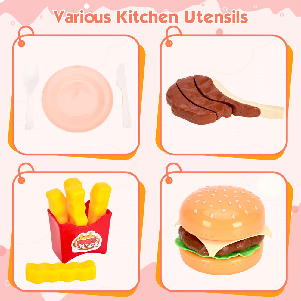 Bruvoalon durable, washable kitchen playset for quick cleanups